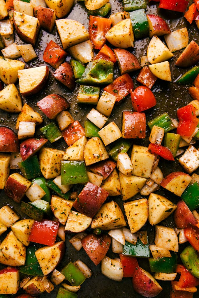 One Pan Breakfast Potatoes and Bacon Chelsea's Messy Apron