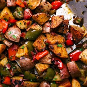 One Pan Breakfast Potatoes and Bacon