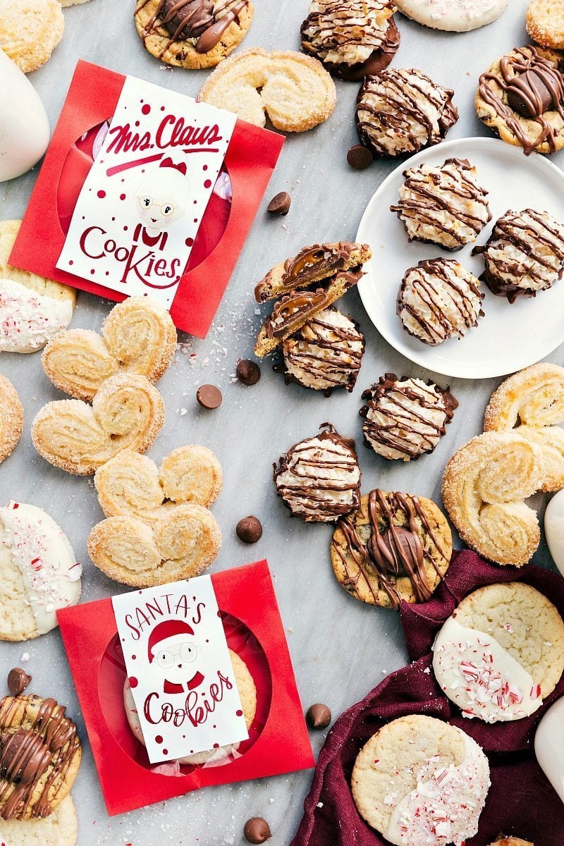 3 Ingredient Christmas Cookies on a tray ready to be served