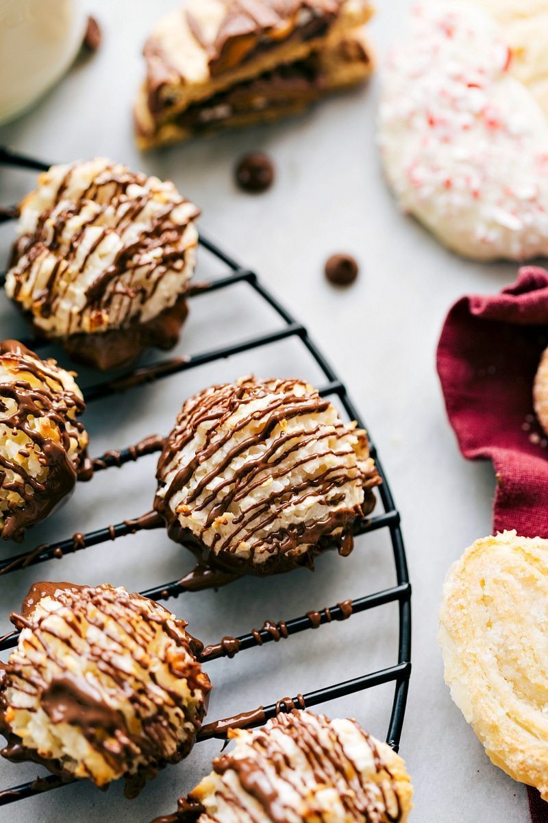 Overhead image of the macaroons