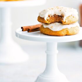 Pumpkin Cookies With Cream Cheese Frosting