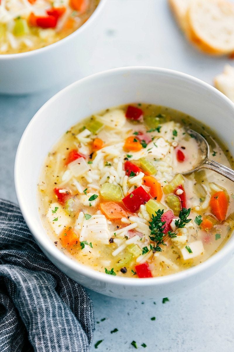 Chicken, Vegetable, & Rice Soup | Chelsea's Messy Apron