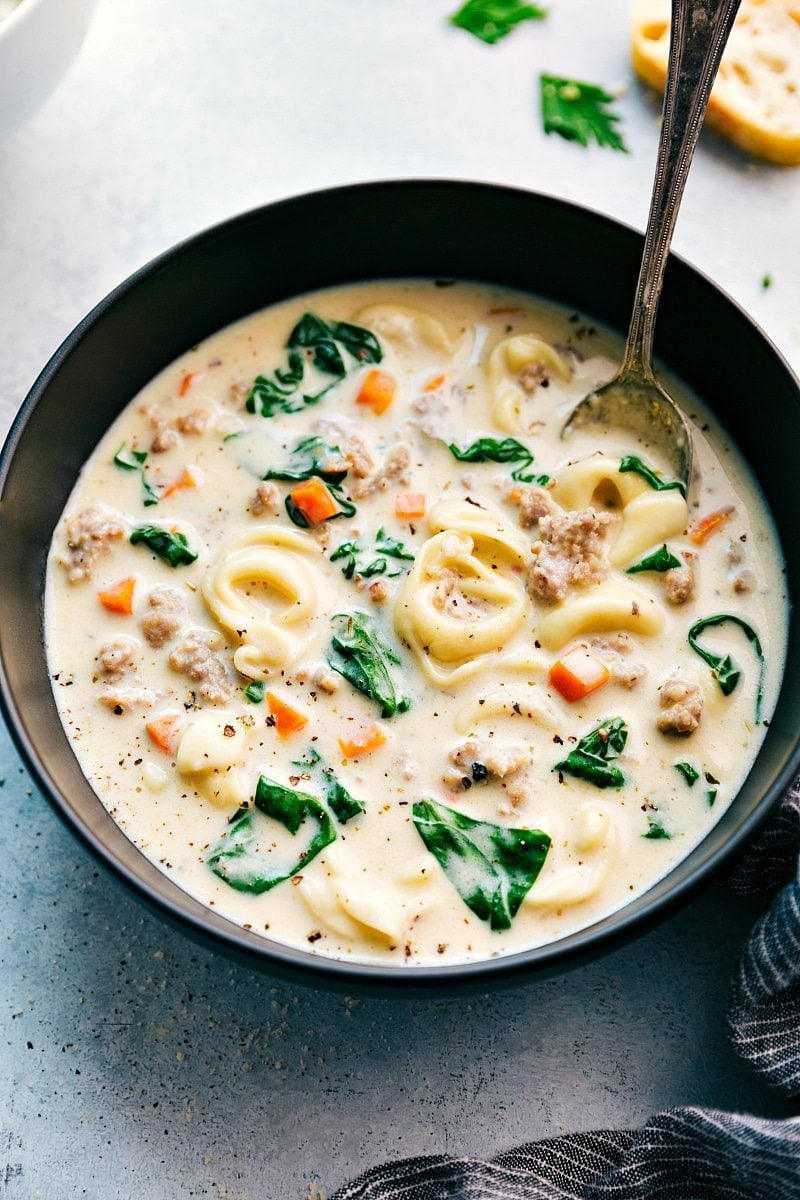 Sausage Tortellini Soup | Chelsea's Messy Apron