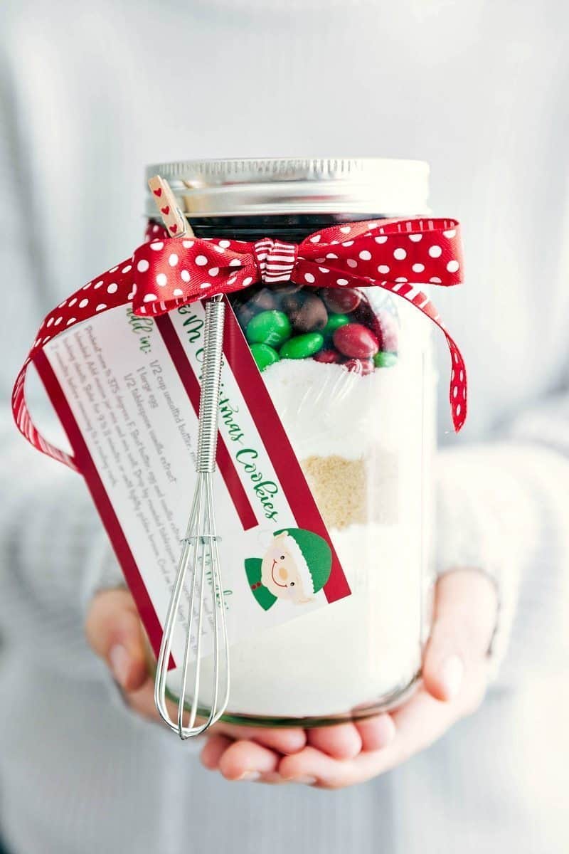 Mason Jar Christmas Cookies {Free Printables} - Chelsea's Messy Apron