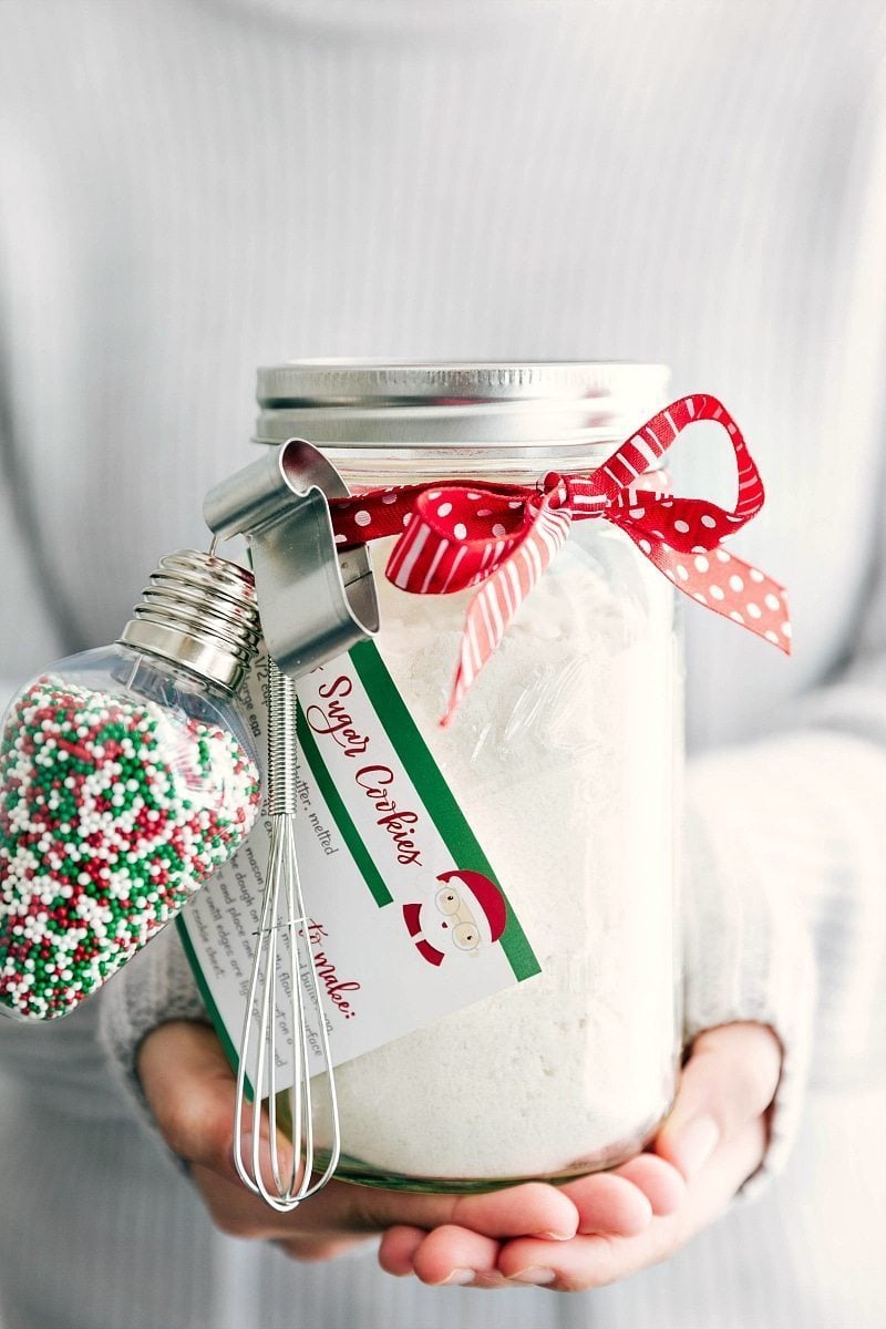 Christmas Cookie in a Jar Gift - Creative Ramblings