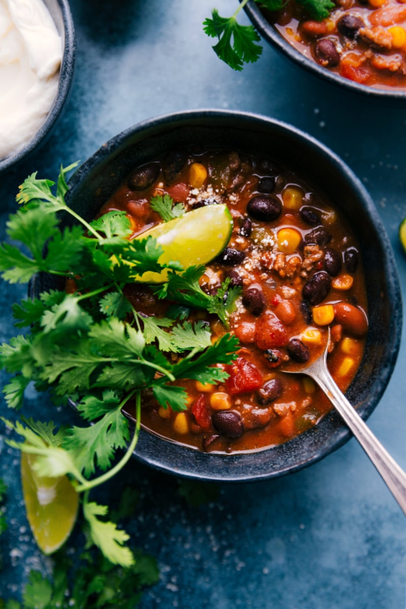 U- close overhead image of Taco Chili