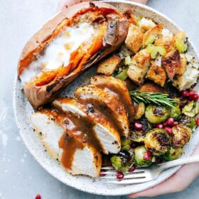 Thanksgiving Dinner on 2 Sheet Pans