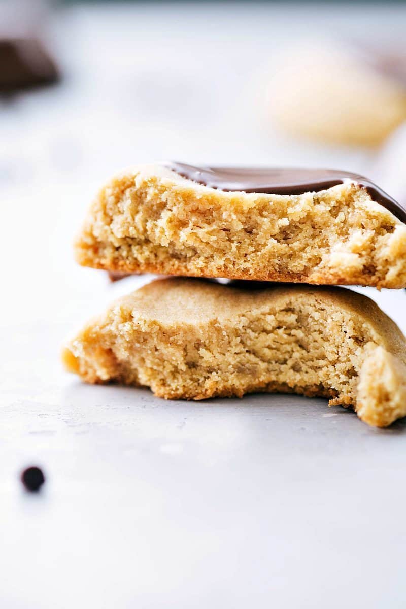 Image of Peanut Butter Cookies stacked on top of each other