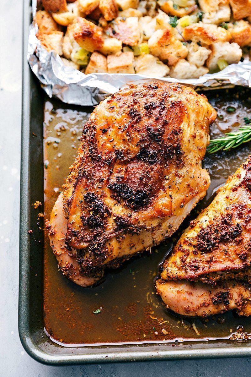 Thanksgiving Dinner for Two (One Sheet Pan!)