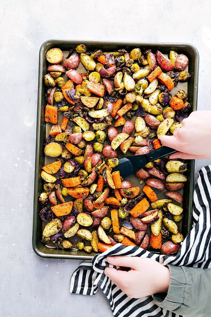 Easy Roasted Vegetables {BEST Seasoning Mix} | Chelsea's Messy Apron