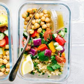 Greek Couscous Salad (Meal Prep Option)