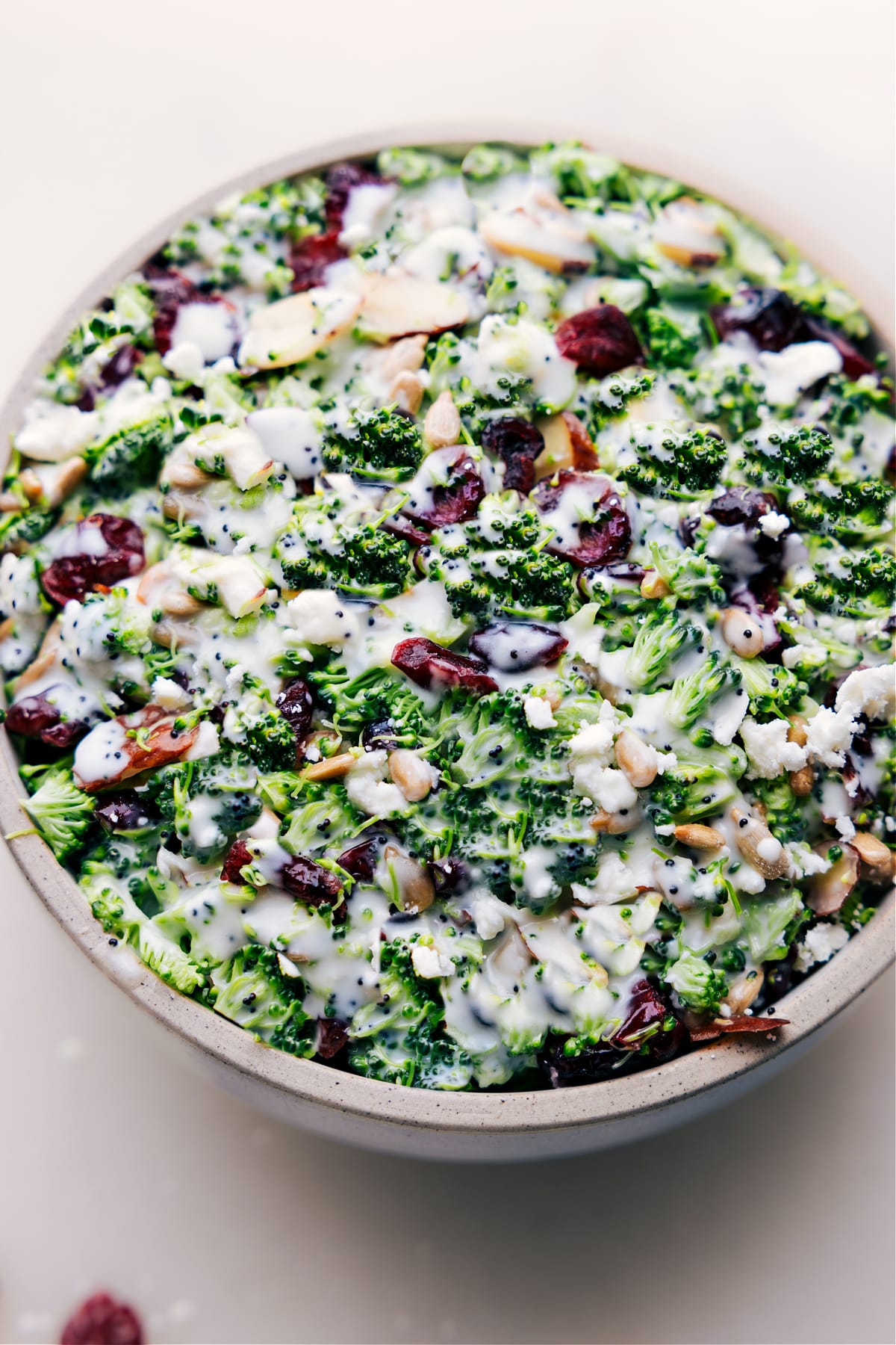 Lemon Poppy Seed Broccoli Salad Lemon Poppy Seed Broccoli Salad in a bowl.