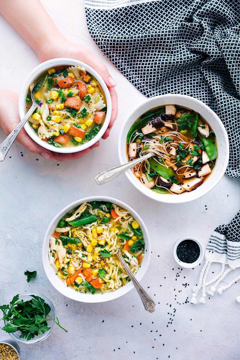 Healthy Miso Ramen with Chicken - Ahead of Thyme