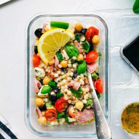 Italian Couscous Salad (Meal Prep Option)