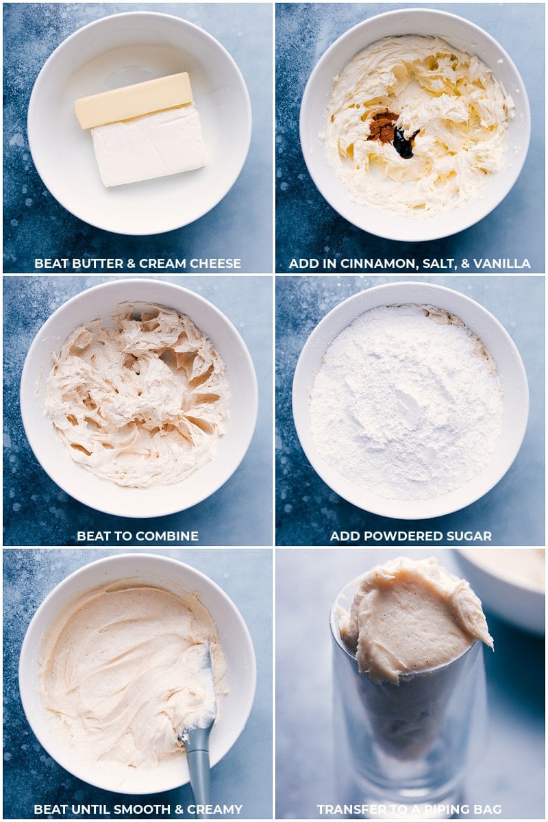 Process shots: making cream cheese frosting