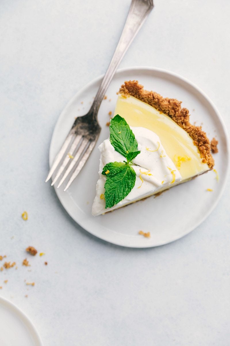 Overhead image of the Lemon Pie slice