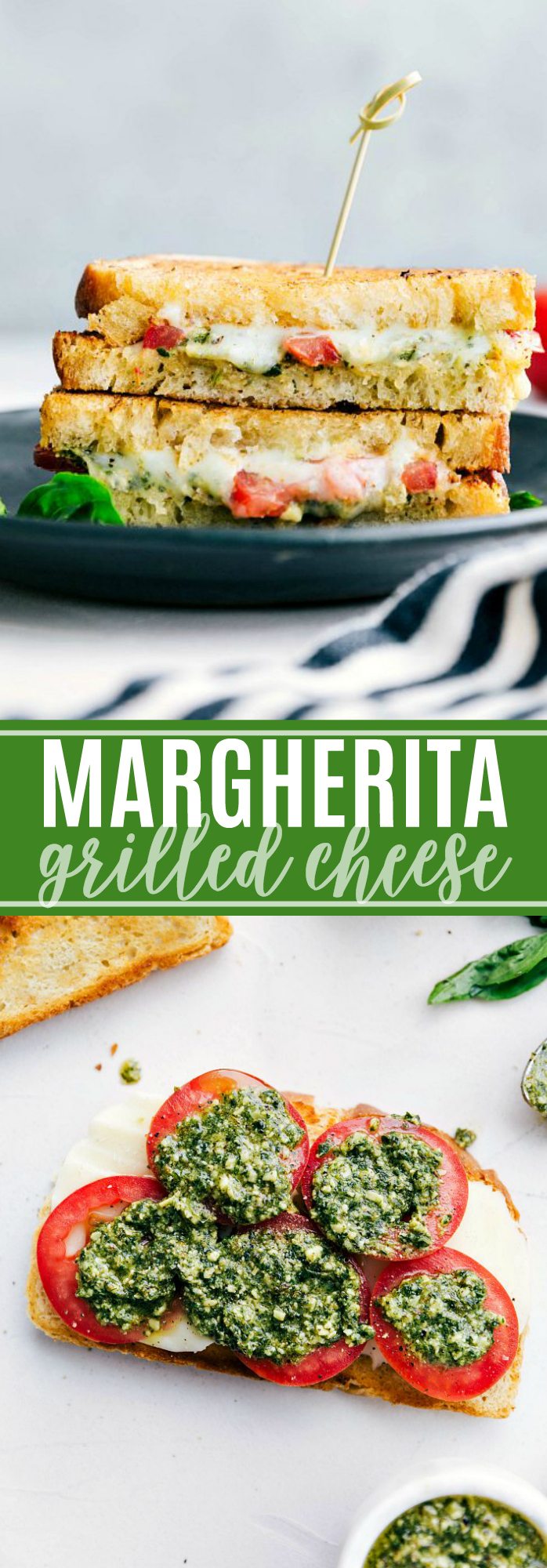 10-minute easy BEST EVER margherita grilled cheese sandwiches | chelseasmessyapron.com | #margherita #grilled #cheese #sandwich #easy #kidfriendly #pesto #basil #tomato #mozzarella #sandwich #lunch #easy