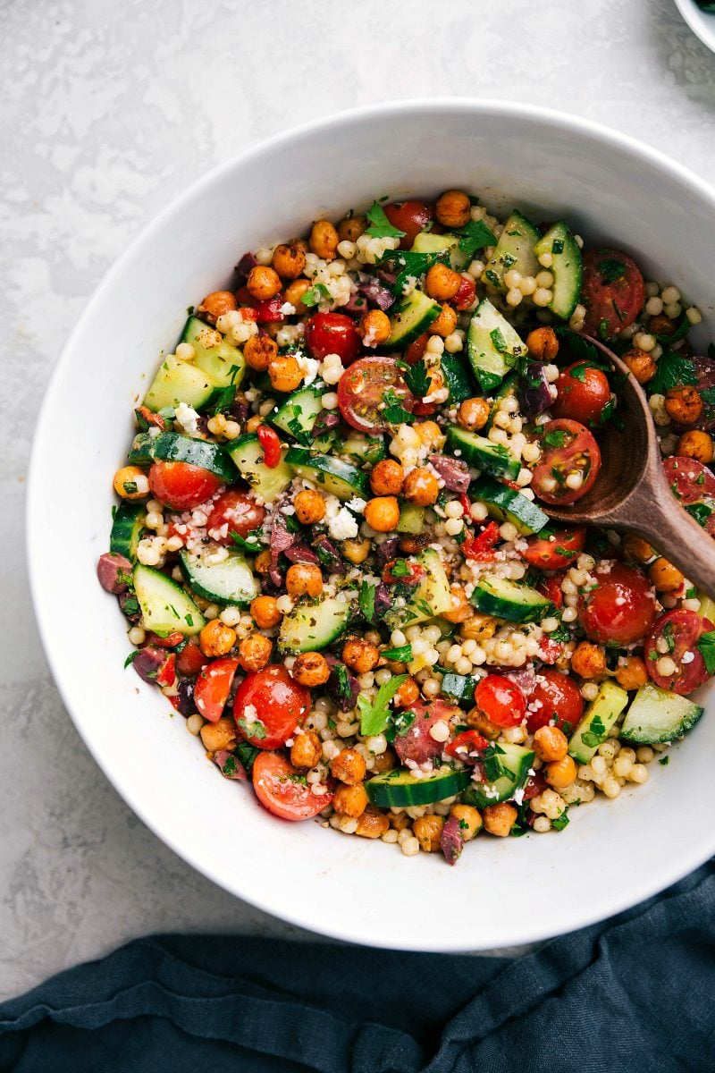This Chickpea Salad is packed with flavor, made with good-for-you ingredients, and easy to prepare. Chickpea Salad