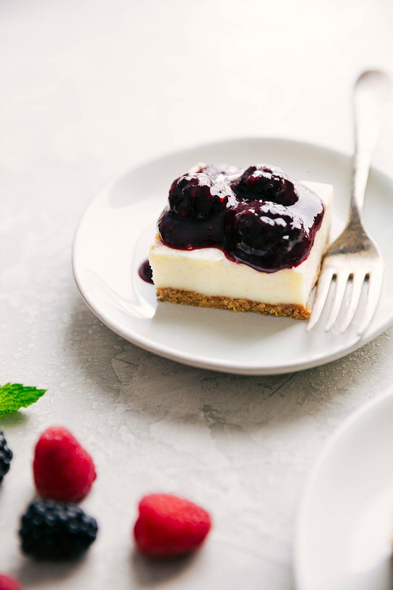 vanilla cheesecake bars
