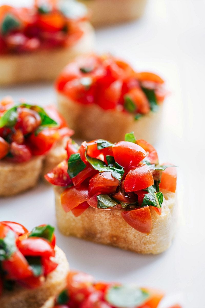 Italian Tomato Bruschetta - Chelsea's Messy Apron