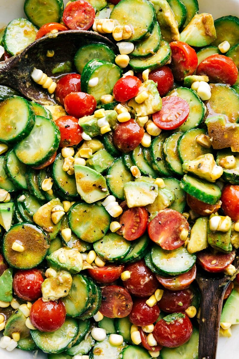 Cucumber Salad closeup