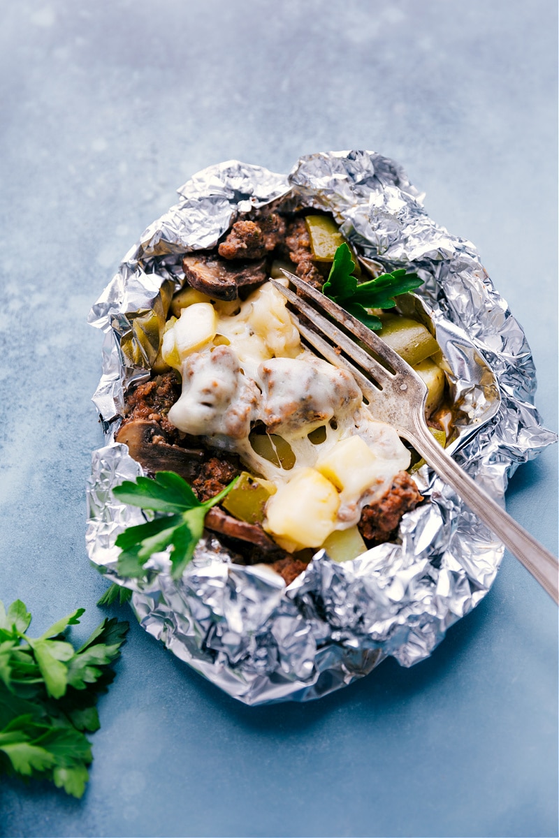 Philly Cheesesteak Foil Packs