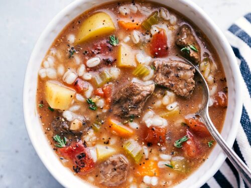 Beef and Barley Soup - Spicy Gelato Kitchen