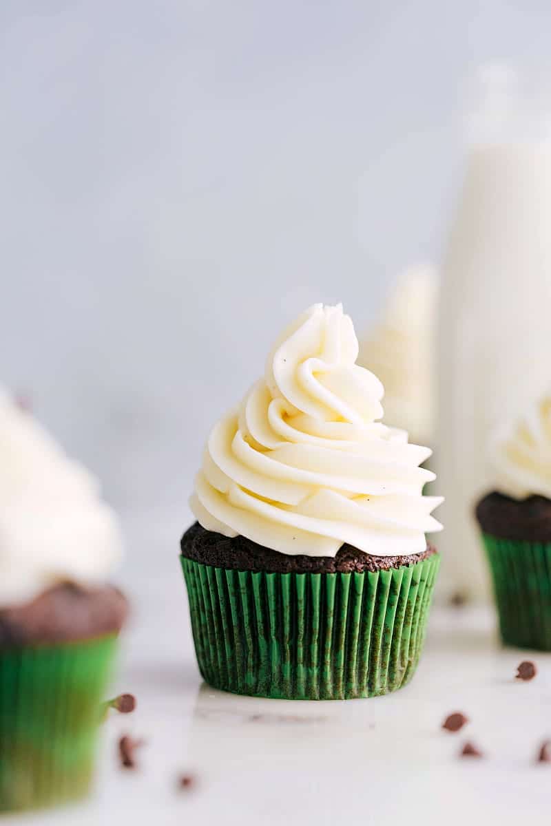 Cream Cheese Frosting on a cupcake