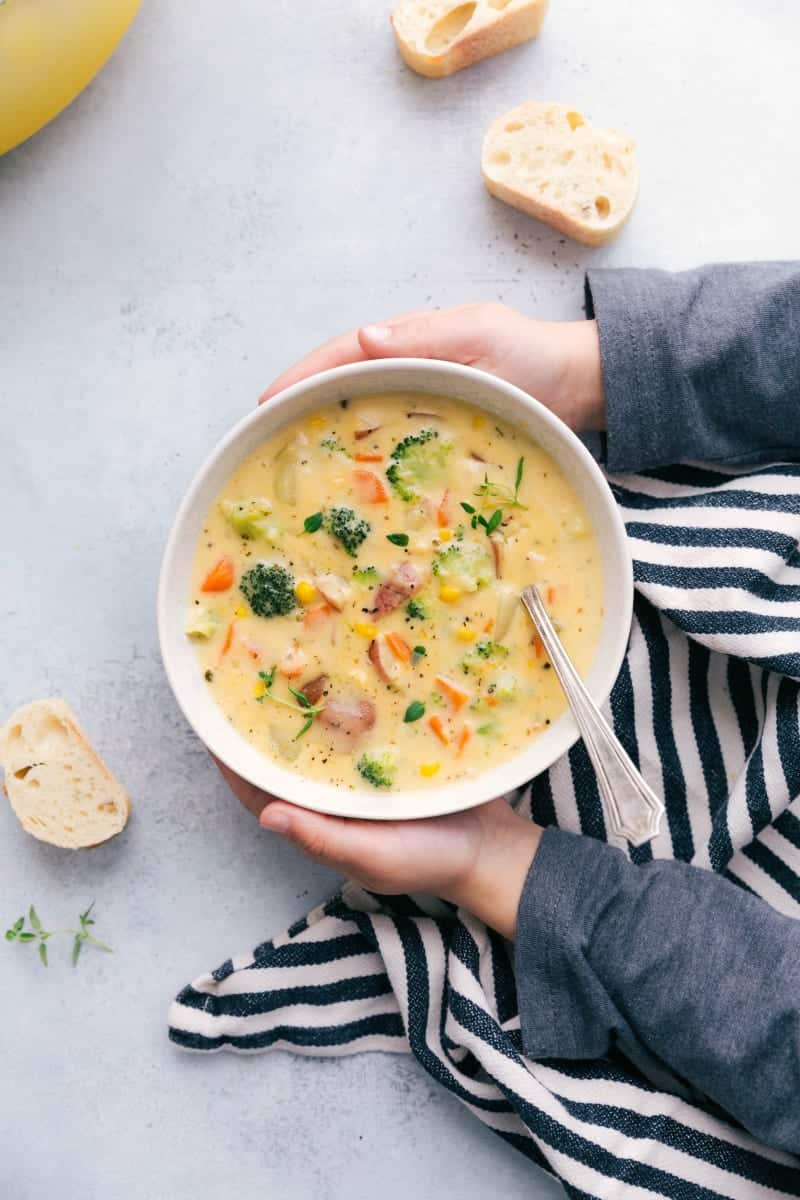 The dinner served up in a bowl ready to be enjoyed.