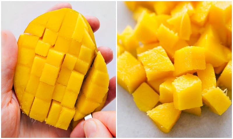 Cubing a mango