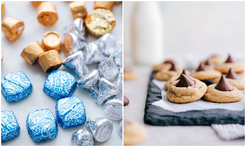 Chocolates to go in Peanut Butter Blossom cookies