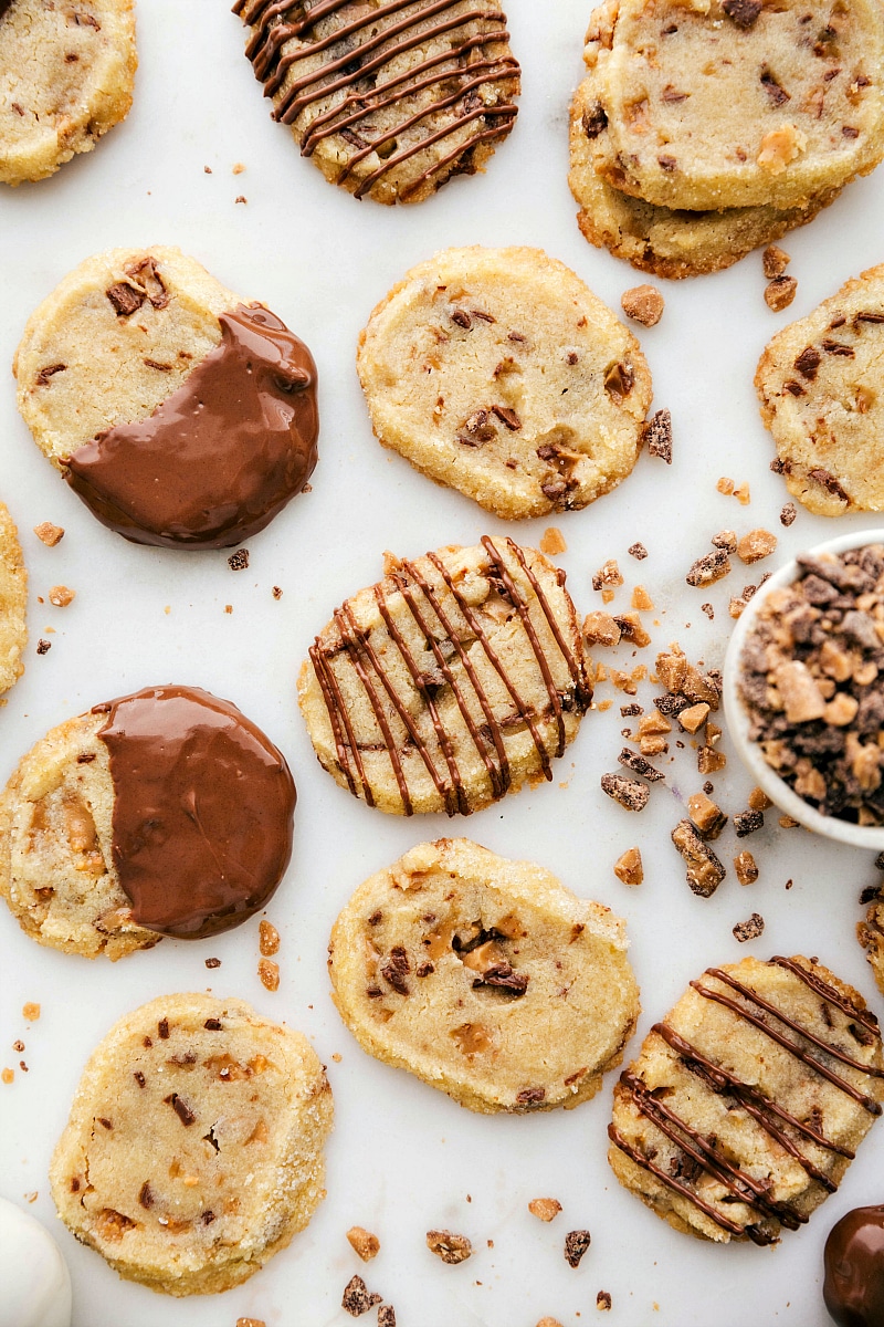 toffee shortbread cookies