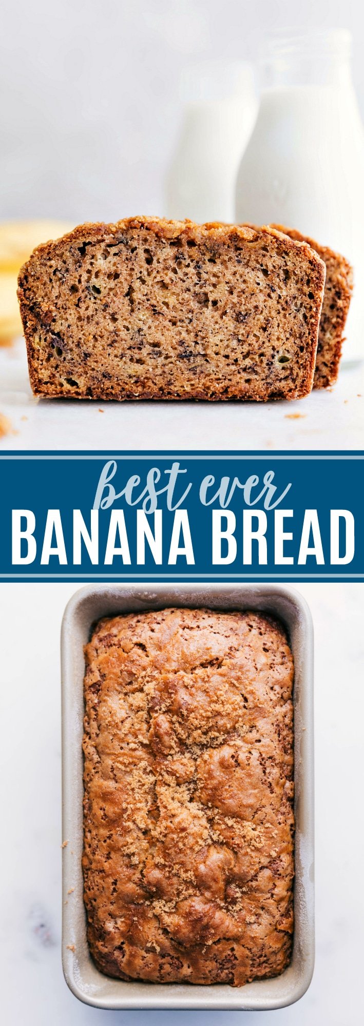 This moist, flavorful, & delicious easy banana bread recipe is a family favorite! All my top tips and tricks to perfect banana bread everytime! via chelseasmessyapron.com #banana #bread #easy #quick #best #recipe #dessert #snack #kid #friendly #cinnamon