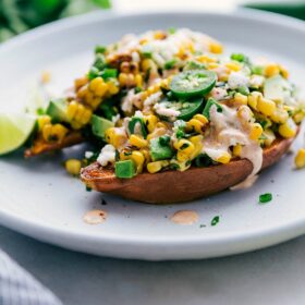 Taco Stuffed Sweet Potatoes