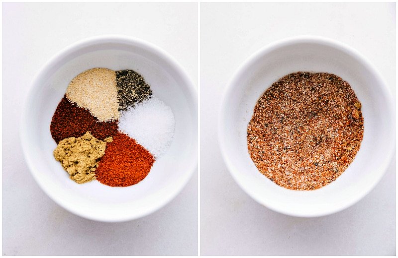 Spices used to season the sweet potatoes with