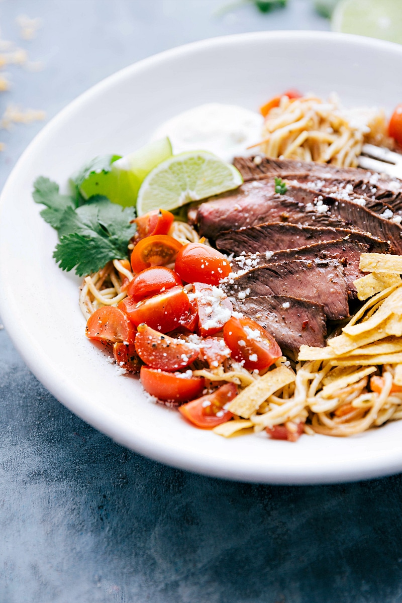 Finished Fideo recipe.