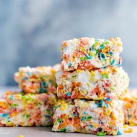 Fruity Pebbles Rice Krispies Treats