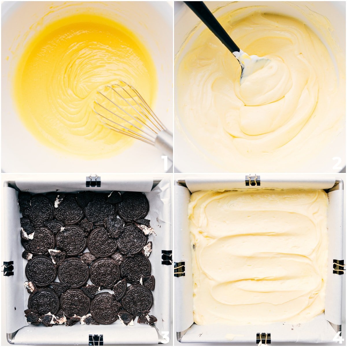 Pudding mixed with milk and whipped topping, layered into a pan over Oreos for the base, then repeated to the top for this Oreo Icebox Cake.