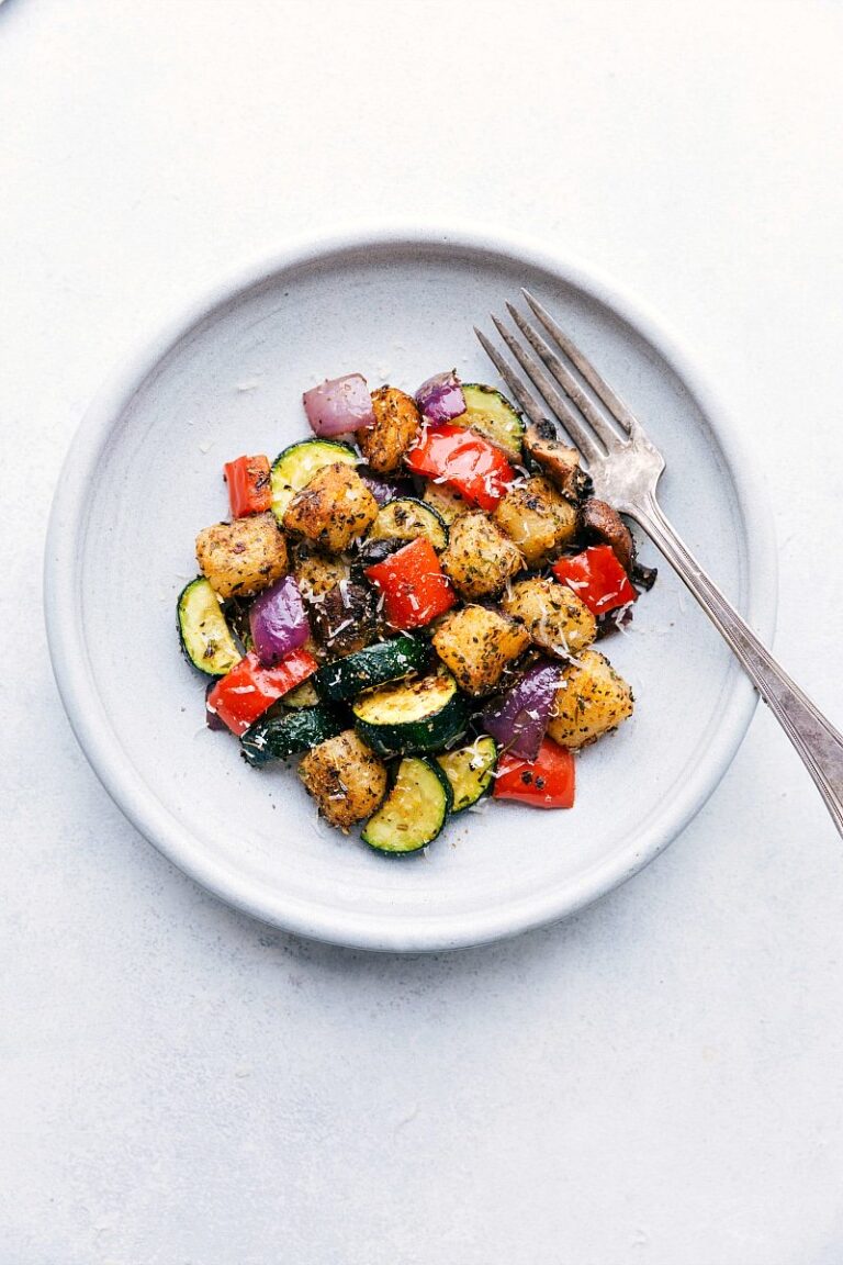{ONE PAN} Baked Gnocchi and Vegetables Chelsea's Messy Apron