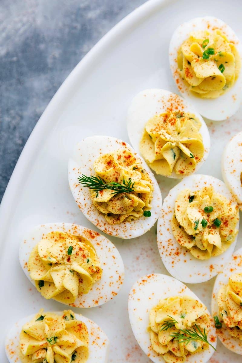 Image of the prepared Deviled Eggs.