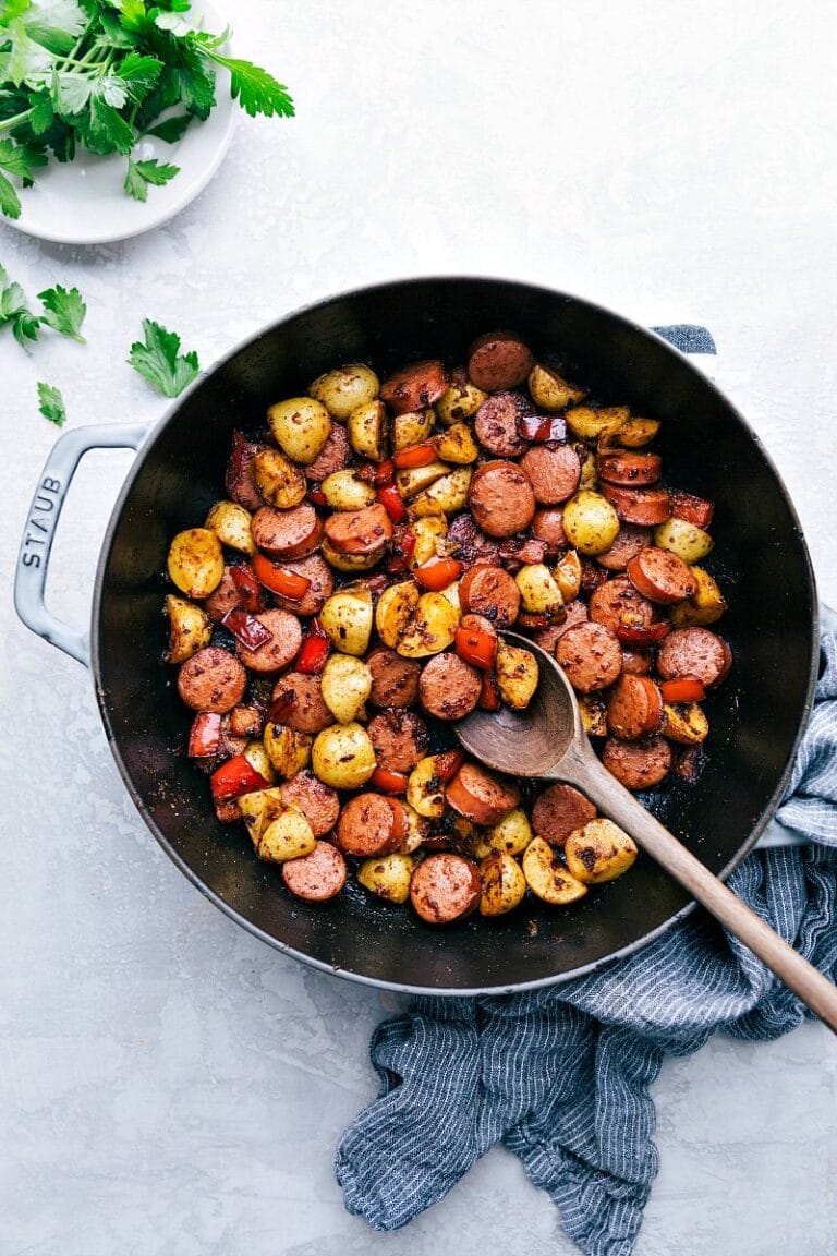 Sausage and Potatoes Skillet Meal - Chelsea's Messy Apron