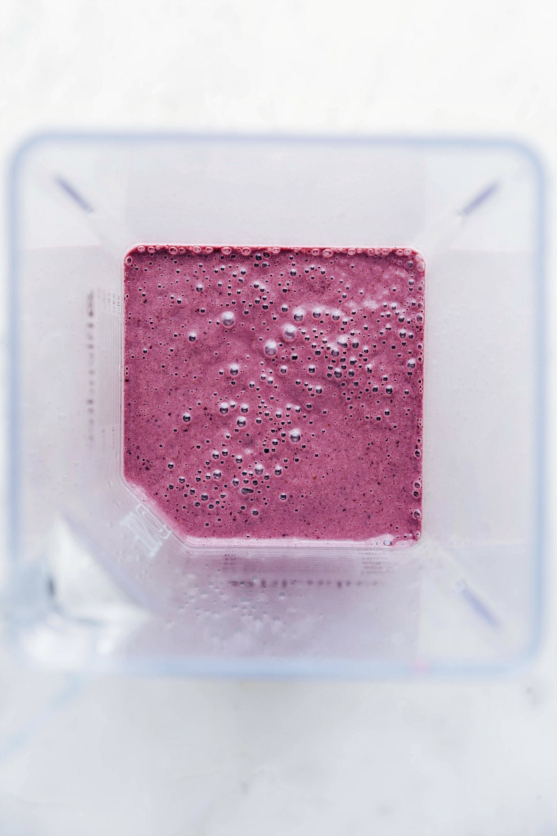 All the ingredients blended together to create a smooth and delicious texture.