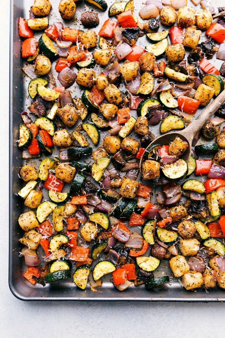 {ONE PAN} Baked Gnocchi and Vegetables Chelsea's Messy Apron