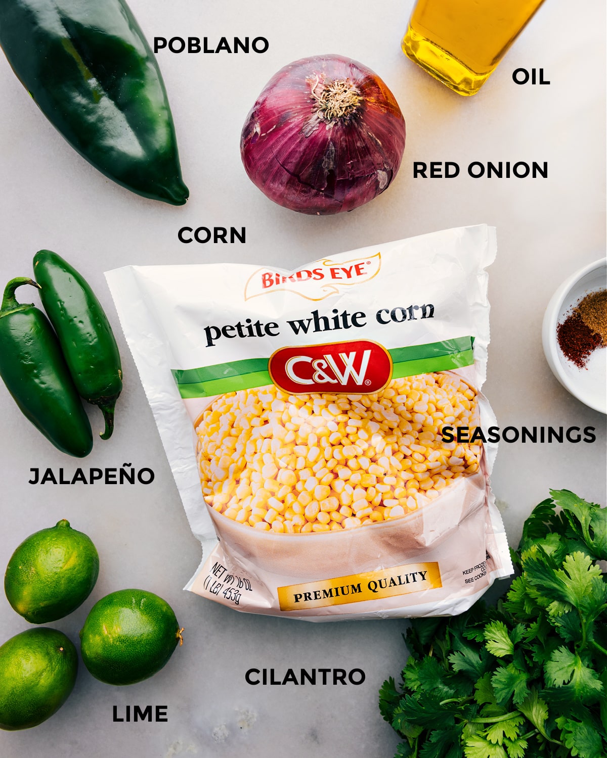 Ingredients set out