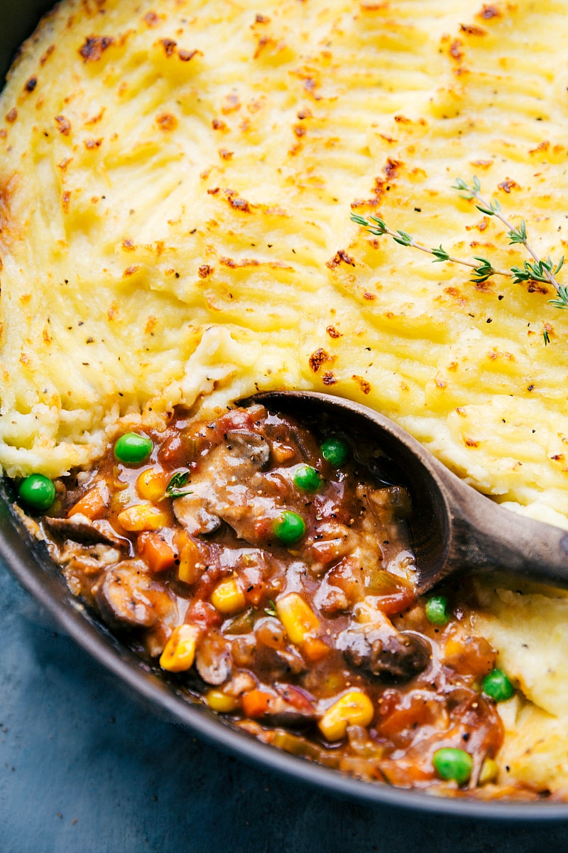 Vegetarian Shepherd's Pie with Lentils - Dishing Out Health