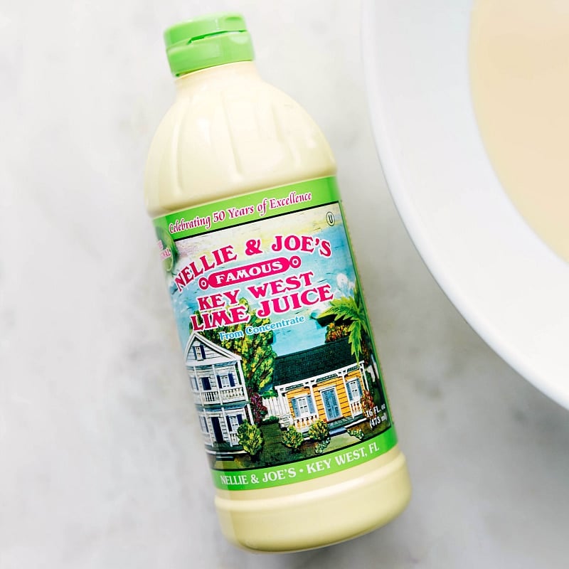 The key lime juice we use for key lime pie.