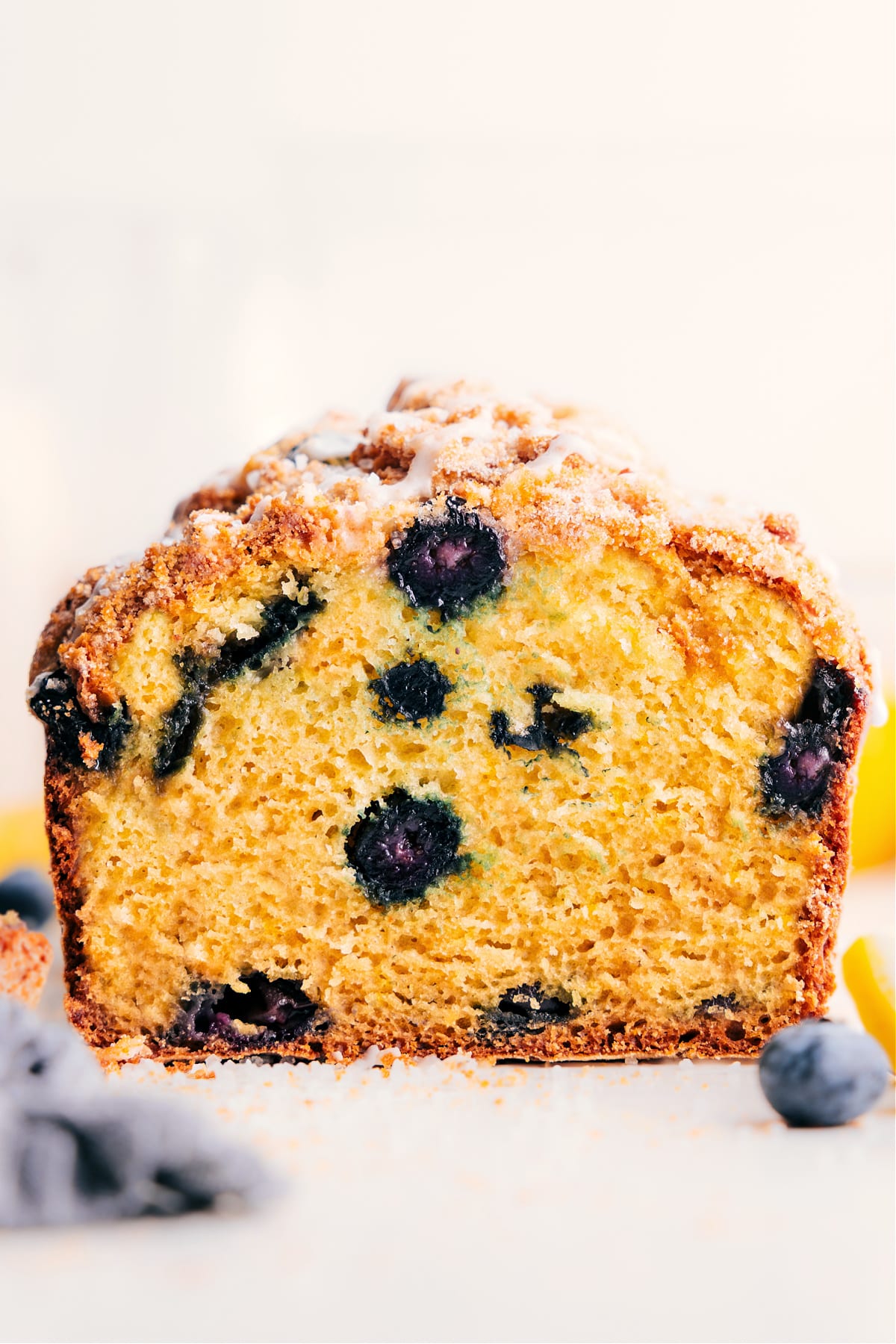 Lemon Blueberry Bread Slice - Moist and Irresistible