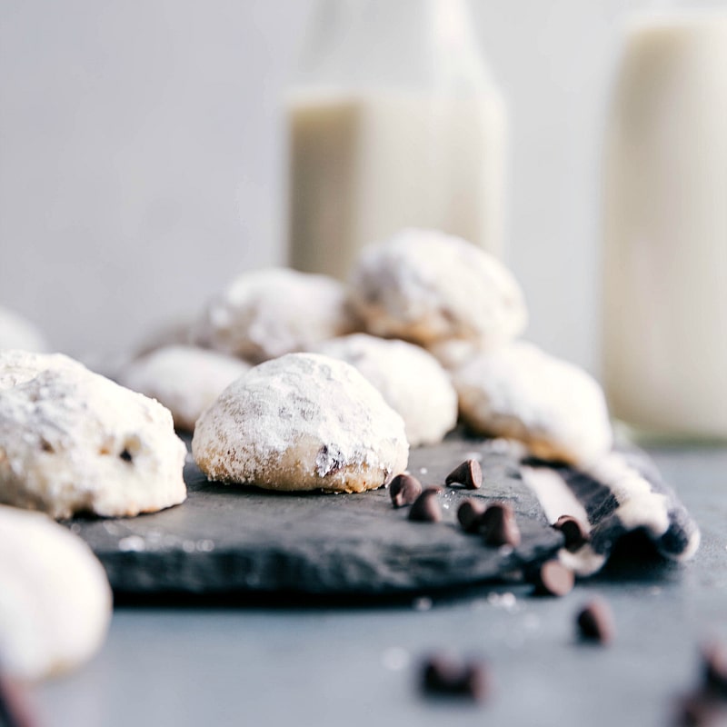 Chocolate Chip Snowball Cookies