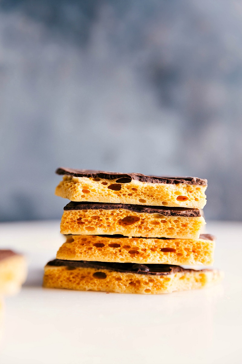 Stacks of Honeycomb Candy