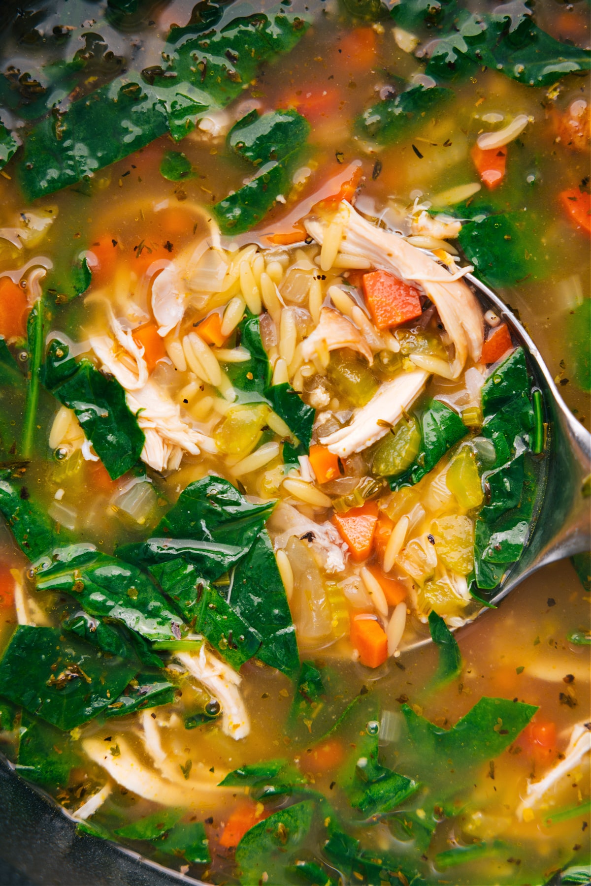 Lemon Chicken Orzo Soup